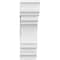 Ekena Millwork Standard Olympic Architectural Grade PVC Bracket with Traditional Ends, 5"W x 18"D x 18"H BKTP05X18X18OLY01 - alternate 2